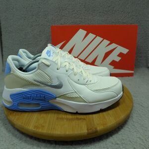 Nike Air Max Excee White and Blue Sneakers Woman's Size 9.5 Shoes CD5432-128